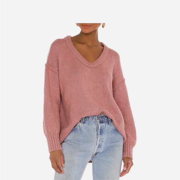 Free People Brookside Sweater in Alpine Rose - Picture 1 of 4